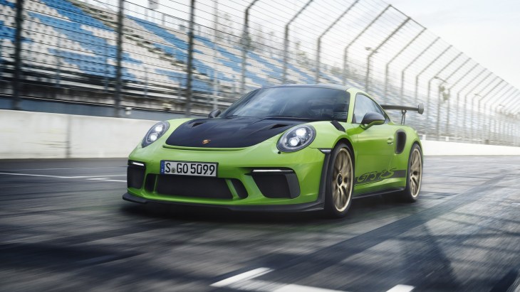 Обновлённое купе Porsche 911 GT3 RS 2018 модельного года