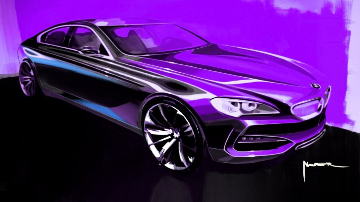 Скетч прототипа BMW Gran Coupe Concept 2010 года