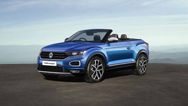 Рендер кабриолета повышенной проходимости Volkswagen T-Roc Convertible