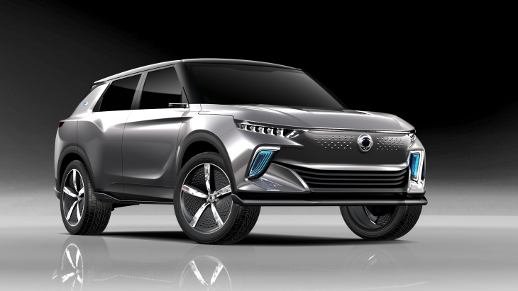 Концептуальный электрический кроссовер SsangYong e-SIV Concept