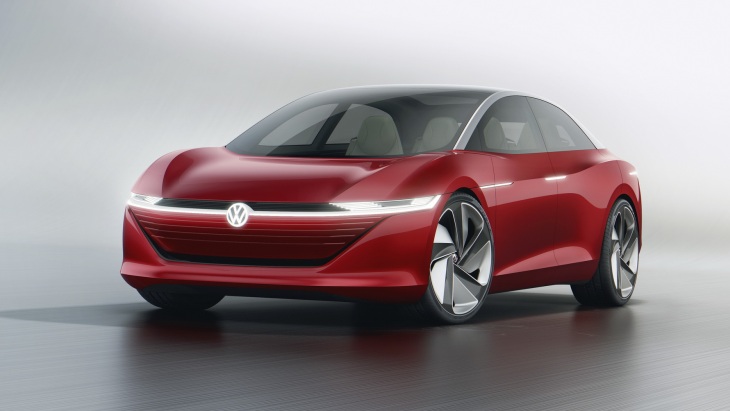 Концептуальный электрический седан Volkswagen I.D. Vizzion Concept