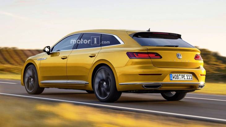 Независимый рендер универсала Volkswagen Arteon Shooting Brake
