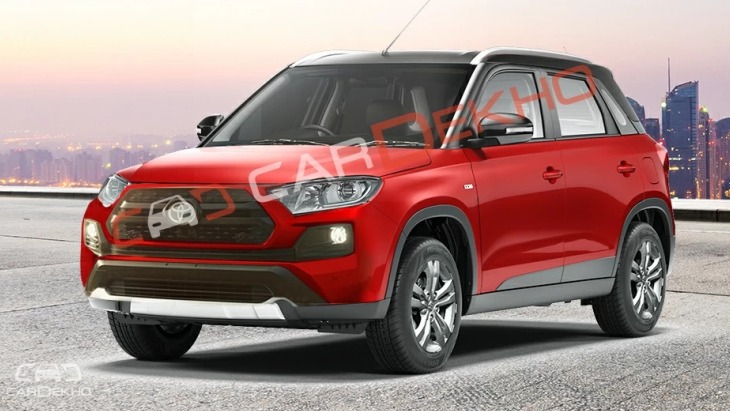 Рендер компактного кроссовера Toyota Vitara Brezza