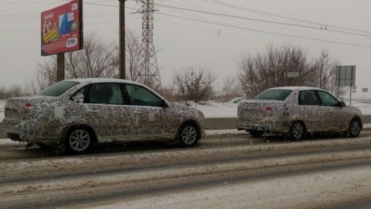 Тестовый прототип рестайлинговой модели LADA Granta