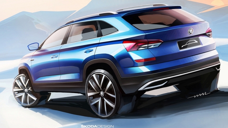 Дизайнерский эскиз кроссовера Skoda Kamiq Дизайнерский эскиз кроссовера Skoda Kamiq