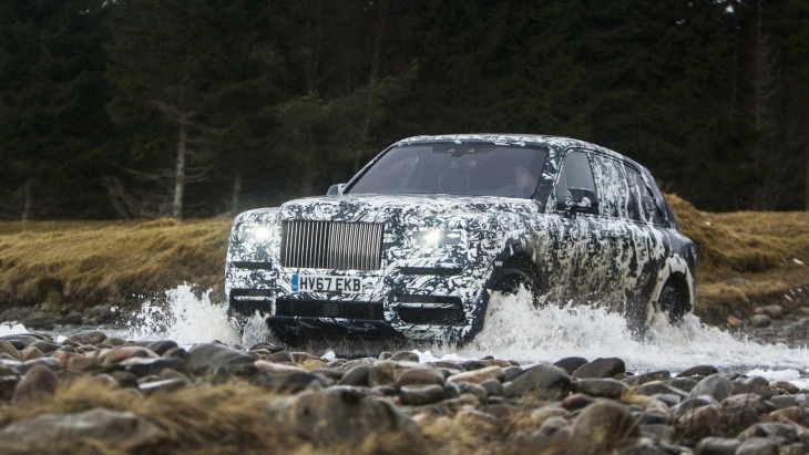 Тестовый прототип внедорожника Rolls-Royce Cullinan