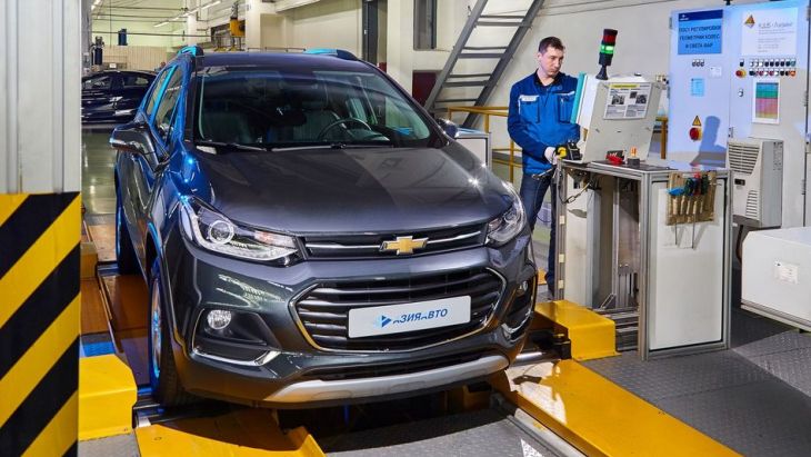 Обновлённый Chevrolet Tracker на заводе «Азия Авто» в Усть-Каменогорске