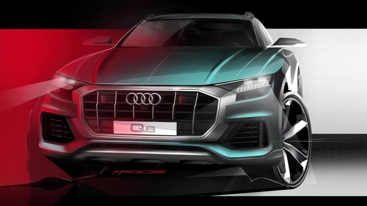 Официальный тизер нового кроссовера Audi Q8