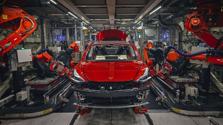 Производство Tesla Model 3