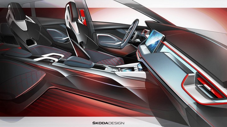 Салон Skoda Vision RS