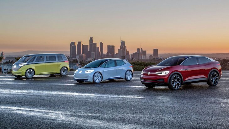 Линейка будущих электромобилей Volkswagen