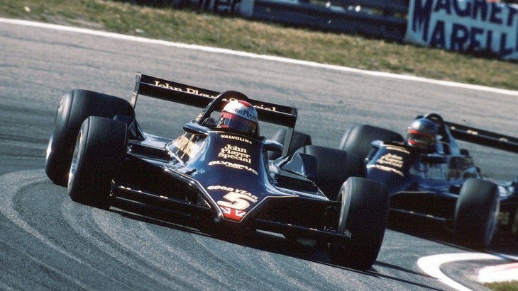 Марио Андретти за рулем Lotus 79 на Гран-При Нидерландов 1978 года