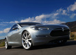 Tesla Model S в движении