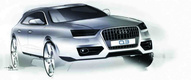 Эскизы маленького кроссовера Audi Q3