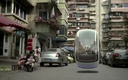 Хотя по форме <strong>Volkswagen Hover car</strong> напоминает необычный трехколесник eRinGo, колеса он вообще не использует, передвигаясь при помощи магнитной левитации по шоссе будущего. Разумеется, электромагнитному